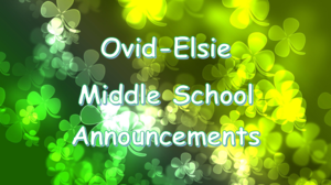 OEMS Announcements Week of 03/15/2021