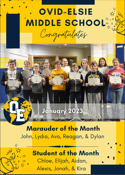 January Student/Marauder of the Month
